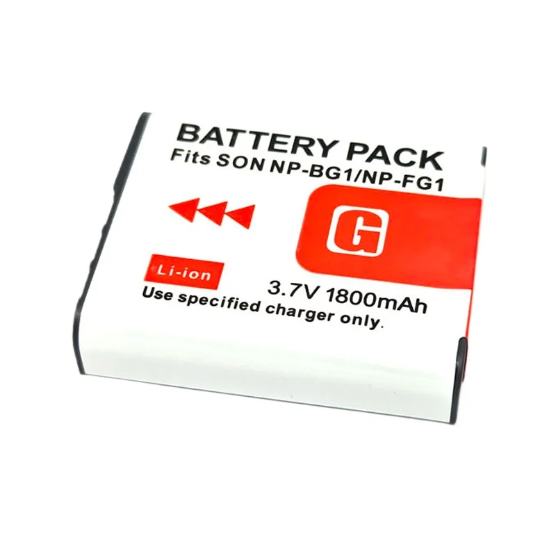 Новый аккумулятор для камеры 1800 мАч 3,7 В NP-BG1NP-FG1 + зарядное устройство для SONY DSC W300 W200 W270 W290 WX10 H70 W210 W170 H50 H10 H9 HX5C T100 (art.: 3920d09c5bc98) - 3920d09c5bc98