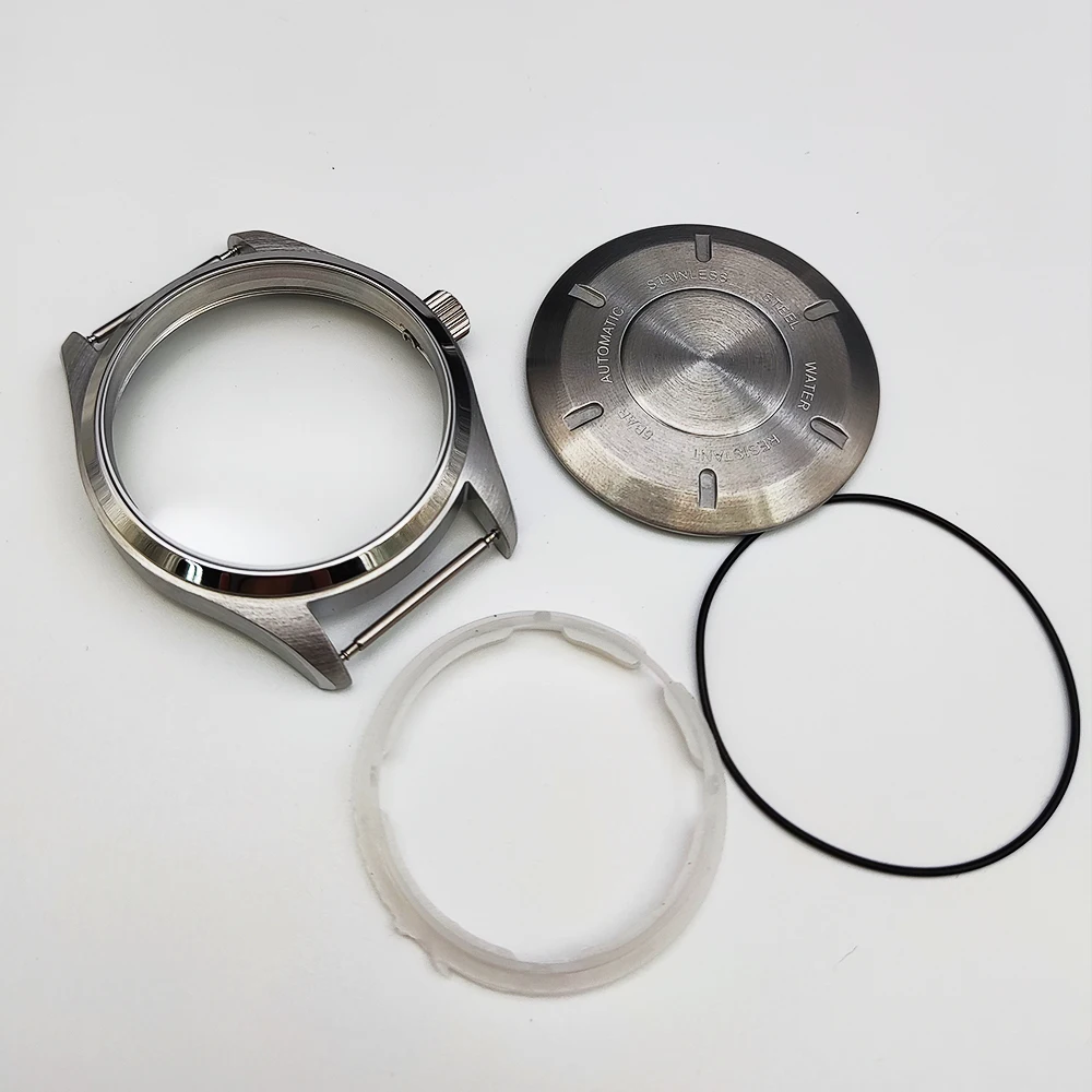 Watch modification parts mechanical case suitable for NH35/36 movement substitute pilot 40MM stainless steel case 33.5mm dial