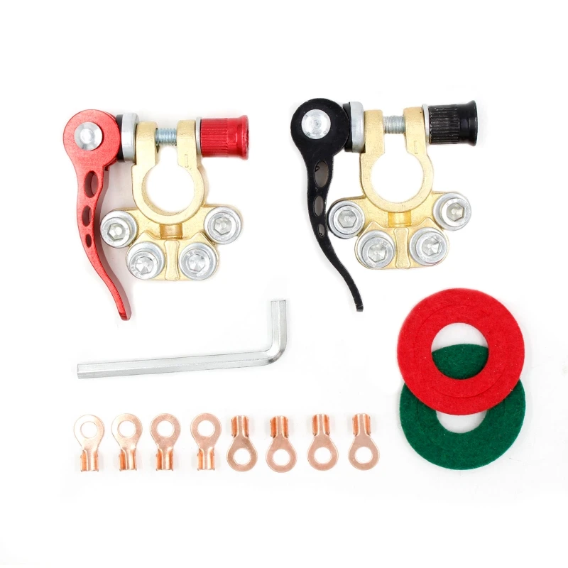 

Motorcycle Battery Terminal Link Quick Cut-Off Rotary Disconnect Isolator Car ATV Parts Batteries Power-off Switch