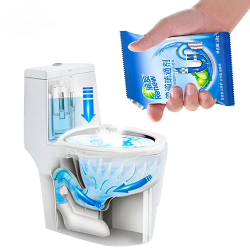 

12 Bags Pipe Dredging Sink Cleaner Drain Cleaner Deodorant Kitchen Toilet Bathtub Sewer Cleaning Powder Prevent Blockage