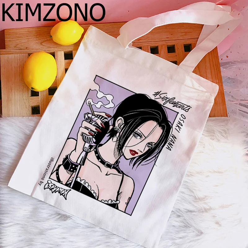 

Аниме Сумка для покупок Нана, многоразовая сумка для покупок, сумки, Многоразовые тканые сумки для покупок, сумка-шоппер