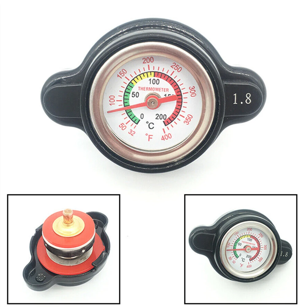 

1pc For Honda CRF450R 2002-2015 1.8 High Pressure Radiator Cap Temperature Gauge Metal Radiator Cover Thermomet Water Tank Cover