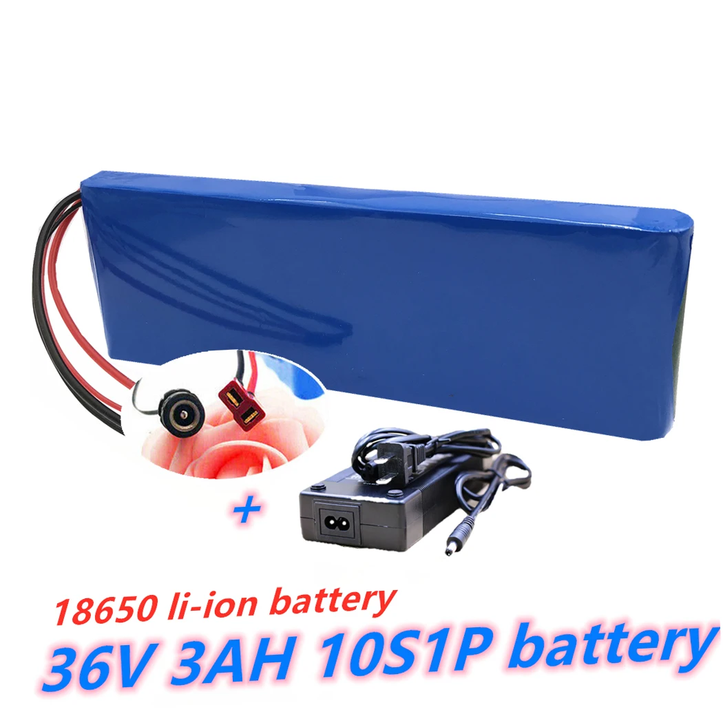 

2021 new 36V battery 10S1P 3Ah 42V 3200mah 18650 lithium ion battery pack ebike electric car bicycle scooter belt 20A BMS 500W