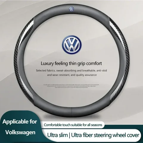 B5 VW для Volkswagen кожаный чехол на руль из углеродного волокна автомобильные аксессуары для Volkswagen VW New R Rline Caddy Tiguan Po