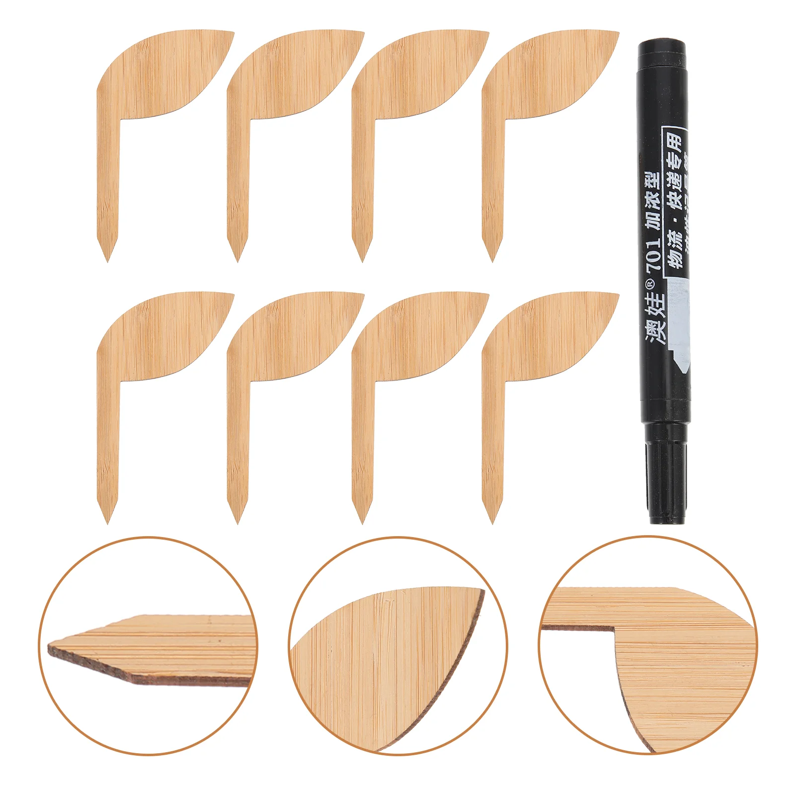 

1 Набор бамбуковых этикеток для растений, ярлыки с именем растений, товары для садоводства, ярлыки с различными растениями