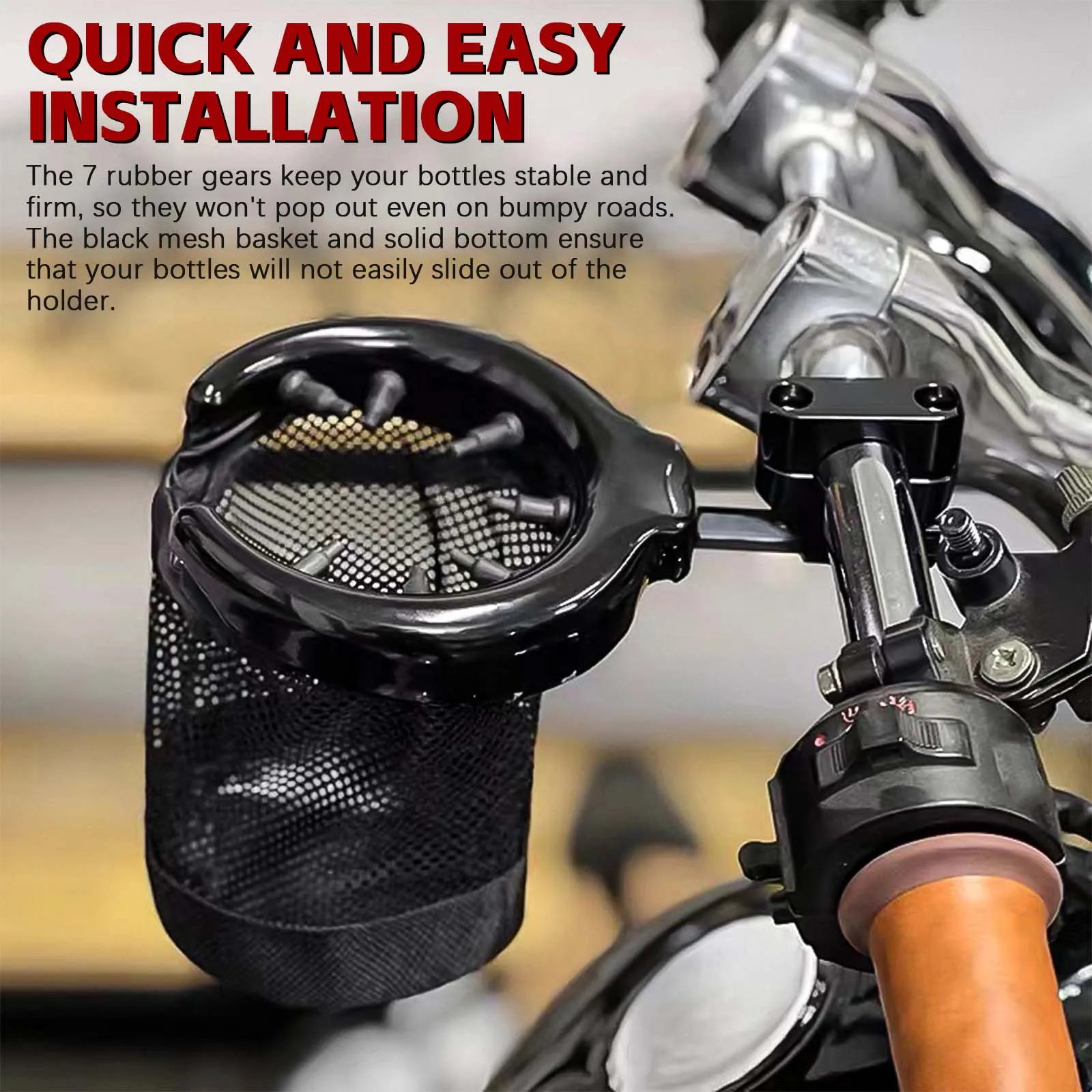 

Черный мотоциклетный держатель для стакана на руль 22 мм для Harley Sportster XL72 48 1200 883, новый задний пассажирский держатель для стакана