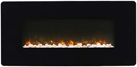

48" -Mounted/Tabletop Linear Fireplace (Model SWM4820), 4777 BTU, 120 Volt, 1400 Watt, Black