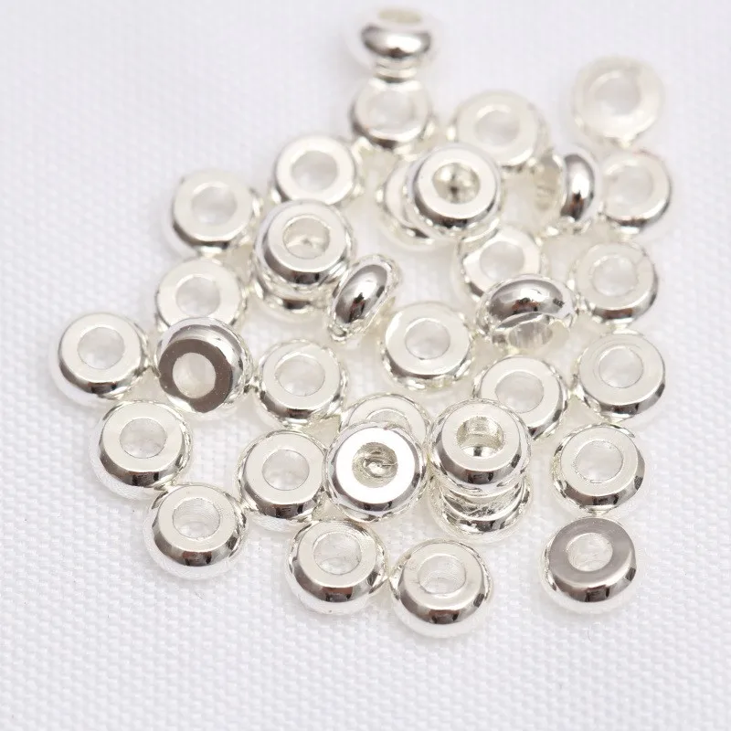 50Pcs 3mm-10mm Factory Direct Selling DIY Hand Beaded14K Genuine Gold Color Preserving Spacer Bead Bracelet Making Accessories