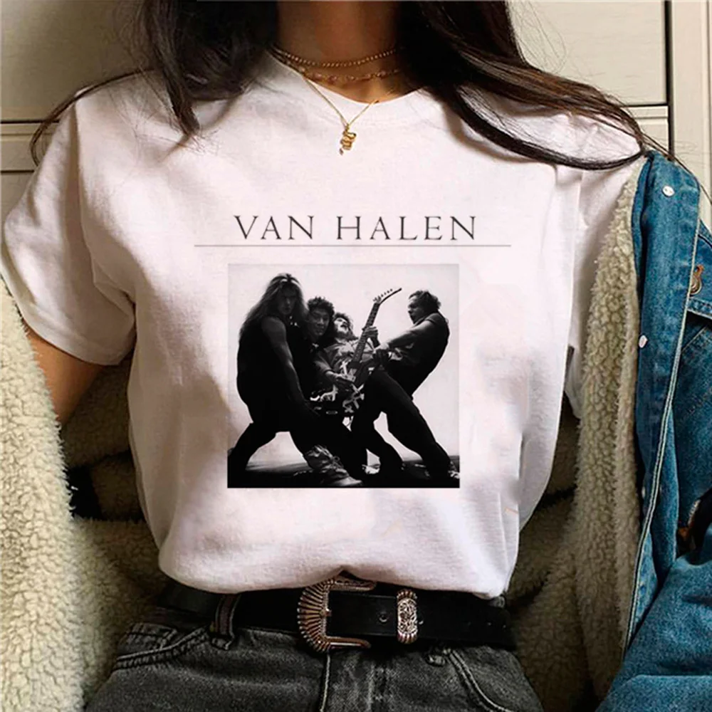Женская футболка с принтом ван Халена