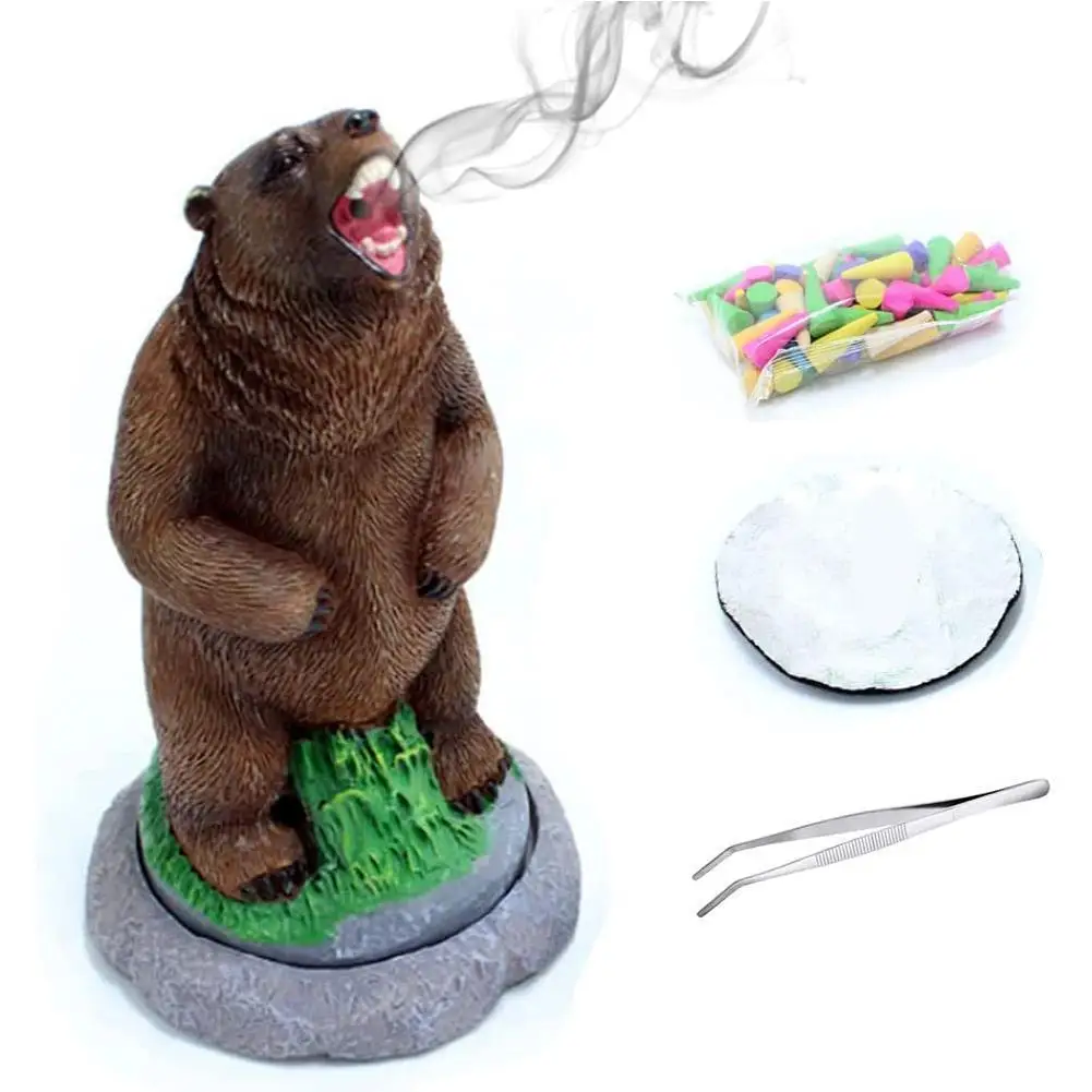 

Уникальная подставка для благовоний в виде медведя, подставка для благовоний, каучуковая курильница, Ловец благовоний, набор конусов для бл...