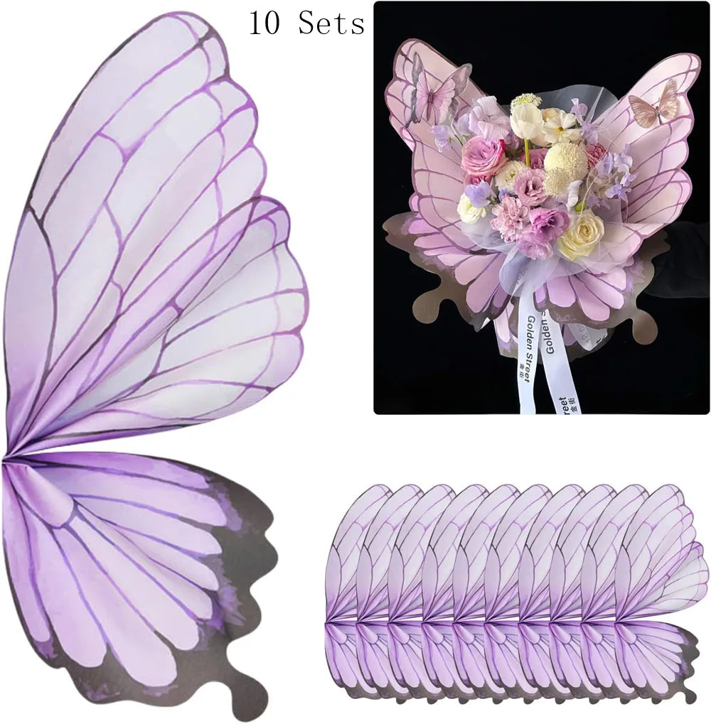 

Наборы оберточной бумаги с бабочками для цветов