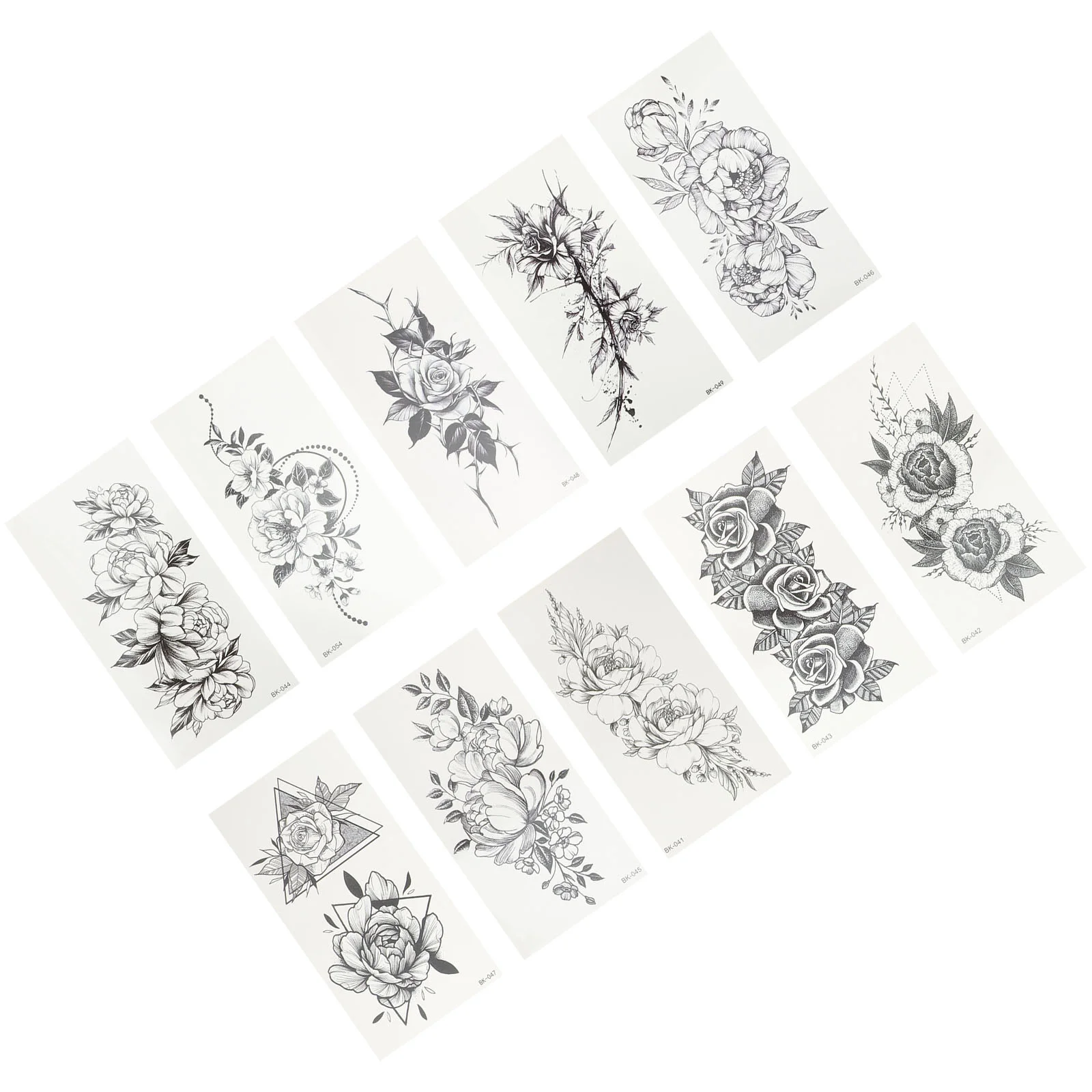 

20 Sheets Temporary Tattoo Fake Tattoos Women Tattoo Stickers Arm Flower Tattoos