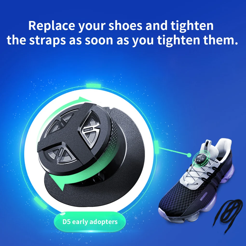 

Shoelace Revolving Buckle Rotating Button Automatic Shoelace Tight-loose Buckle with Tools