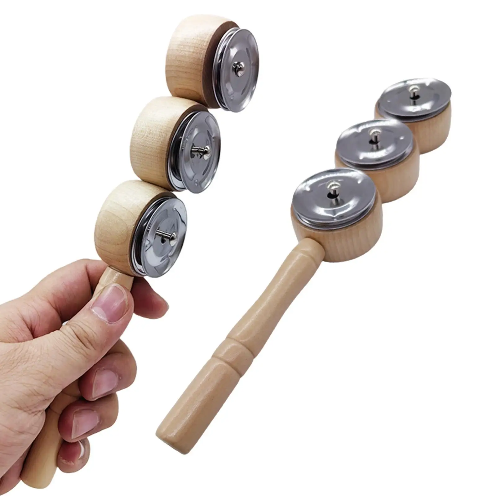 2x бубен-палочки игрушки колокольчики рождественские инструментальные ручной