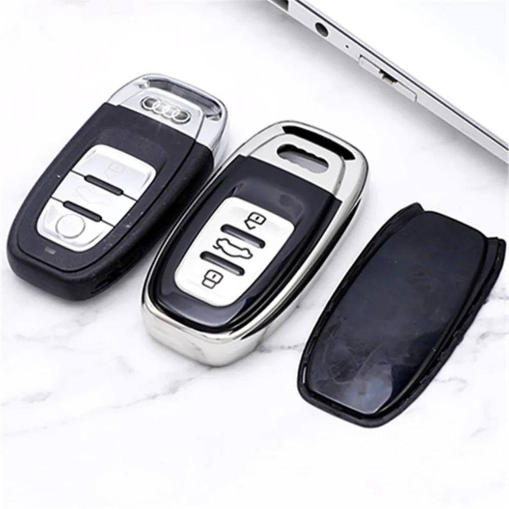 ТПУ чехол для автомобильного смарт-ключа сумка защитный держатель брелок Audi A4 S4 B7