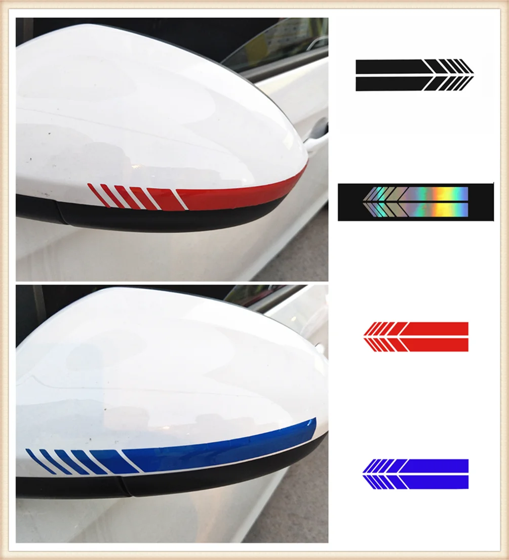 1 pair of car rearview mirrors Side stripe sticker auto styling for Kia Rio5 Trackster KND-4 Spectra5 Spectra