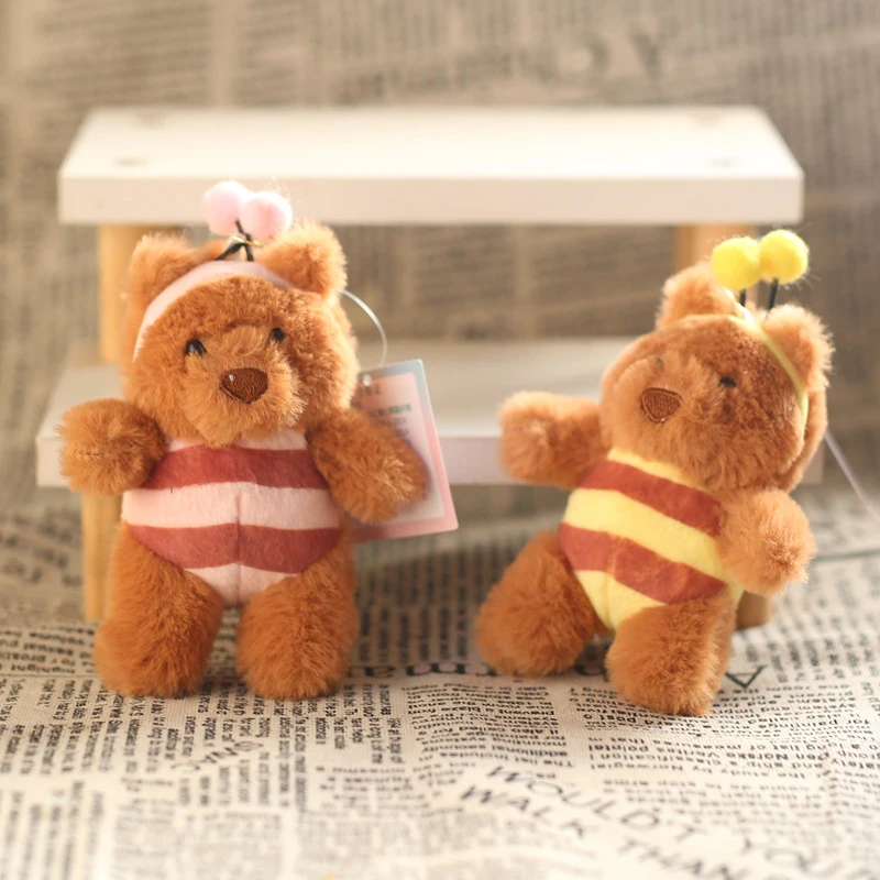 Милая мультяшная пчела медведь Барселона плюшевые куклы игрушка брелок подвеска