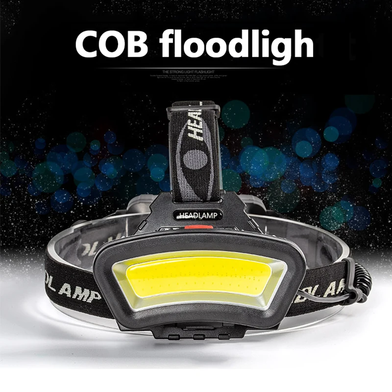 

Наружная фара COB светодиодный светильник USB перезаряжаемая светодиодный фара для кемпинга работа налобный фонарь 18650 батарея супер яркая работа светильник