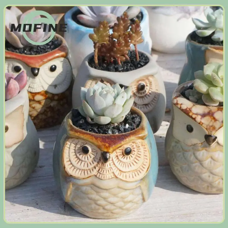 

Garden Supplies Bonsai Ceramics Small Flower Pot Ceramics Flower Pot Flowerpot Decoration Vase Pastoral Bonsai Home Decoration