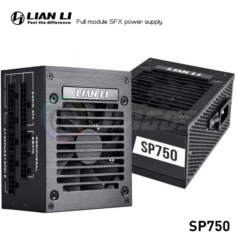 

LIAN LI 750W ITX SFX PSU золотой медаль полный модуль для компьютера мини-ITX чехол для настольного ПК игровой мощности SP750