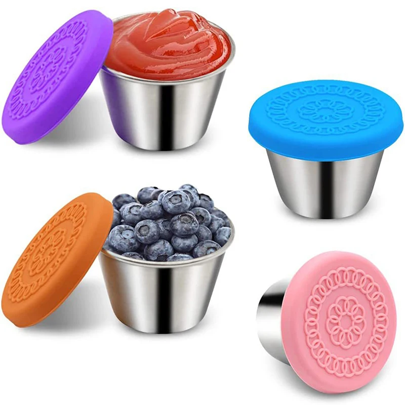 

Stainless Steel Food Container Fruit Snack Box Small Storage Box Freezer Crisper Outdoors Child Fresh Food Lunch Bento Box