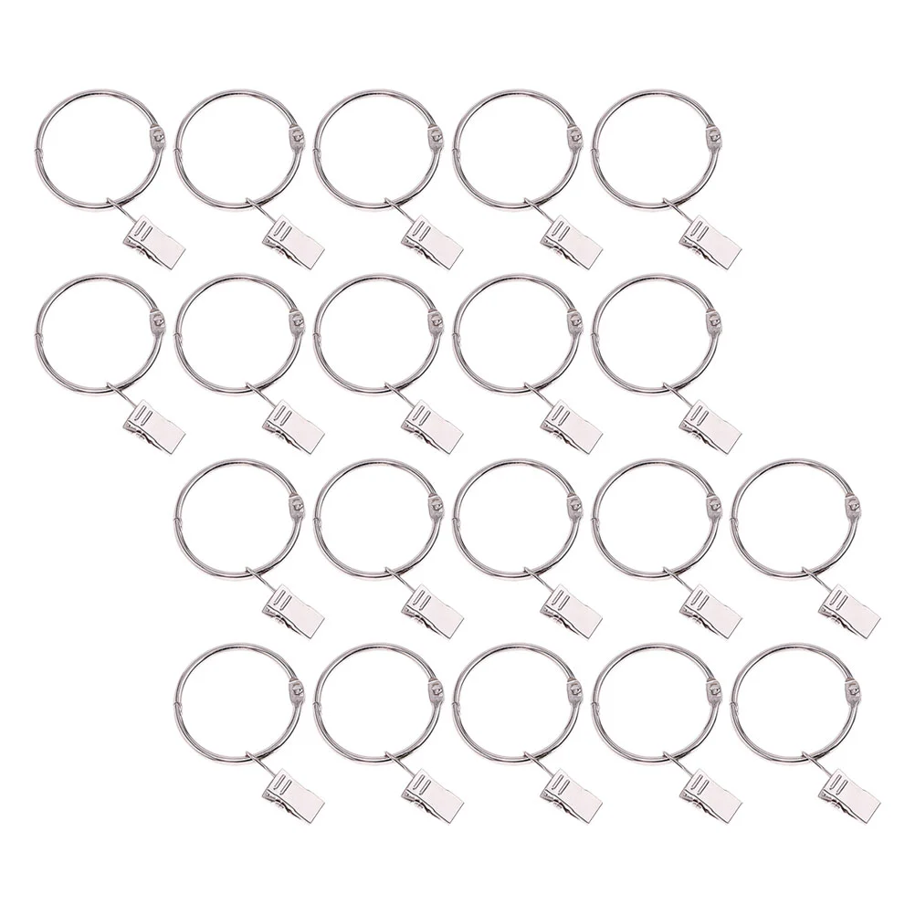

Curtain Ring Clip Rings Clips Shower Hanging Hook Clamp Rod Circular Drapery Drape Hooks Metal Sliding Holder Roman Hanger