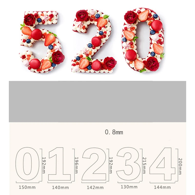 1 Набор 0-8 цифр форма для торта инструменты украшения тортов кондитерские изделия