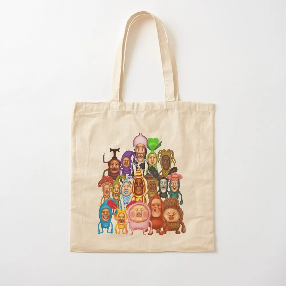Kobitos Forest Dwarves Class Photo Большая сумка Холщовые сумки-тоут Сумка-шоппер Пляжная