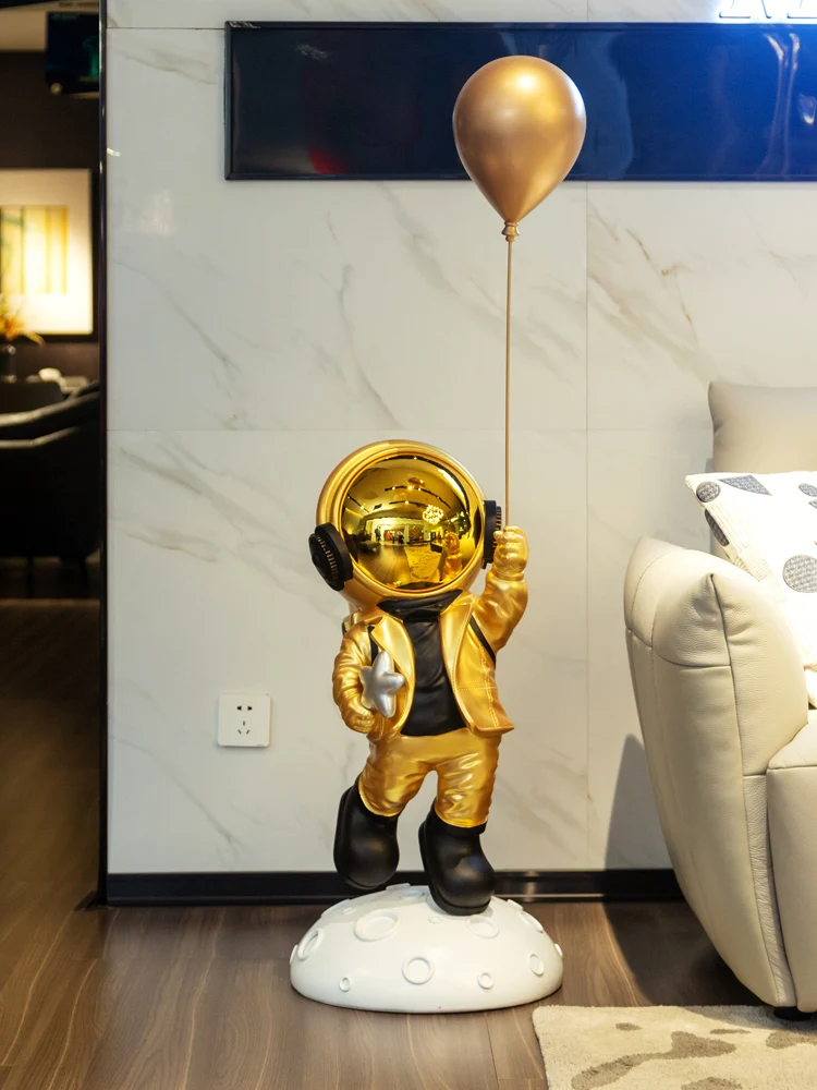 

Nordic Astronaut Home Decor Resin Statue Sculpture Living Room Large Decoration Animal Figurines Holiday Gift Bluetooth Speaker