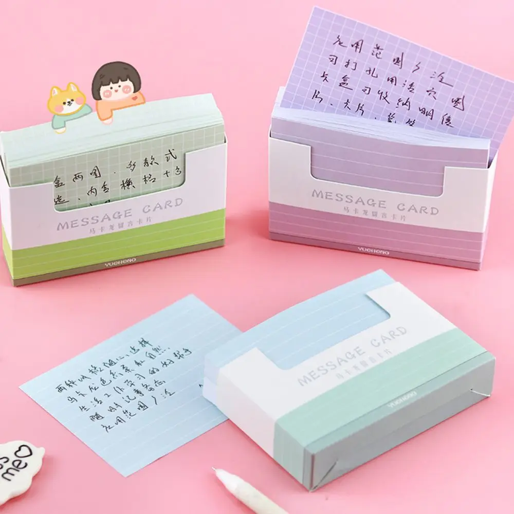 

Thickened Grids Line Daily Prepare Office Supplies Student Stationery Memo Sheet Paper Message Cards Message Notes Note Cards