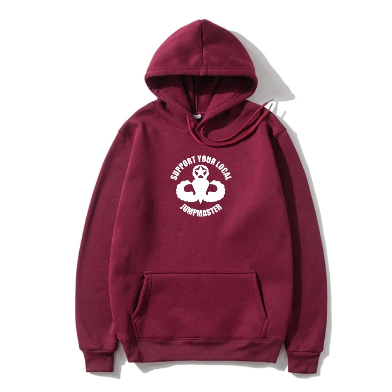 

2022 Fashion Suppor Your Local Jumpmaster Cotton SweaOuterwear-1740 Double Side Sweatshir Hoody