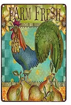 

Печатный металлический жестяной знак, настенное украшение, живопись, табличка, знак, реквизит, свежий Декор фермы, настенный знак