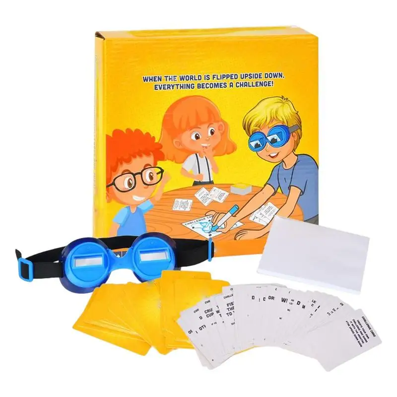 

Смешные забавные вызовы игры вызов вверх и вниз очки Семейные дети вечеринки взрослые игры для детей подростковые очки заднего хода