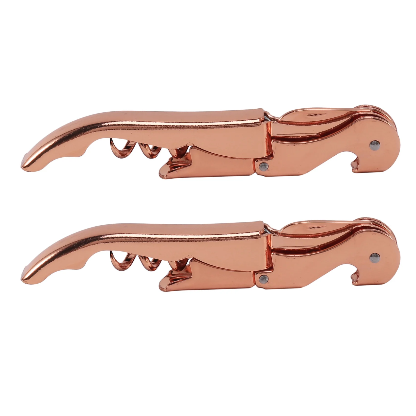 

2X Rose Gold Corkscrew Metal Wine Corkscrew Wine Corkscrew Multifunction Red Wine Corkscrew