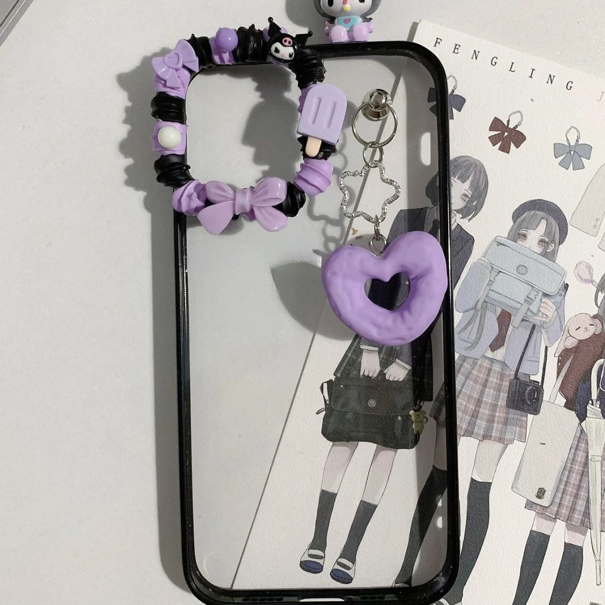 

Kuromi Case for iPhone 14 13 13 Pro 12 12 Pro 11 Pro X XS Max XR Shockproof Mobile Phone Back Cover Women