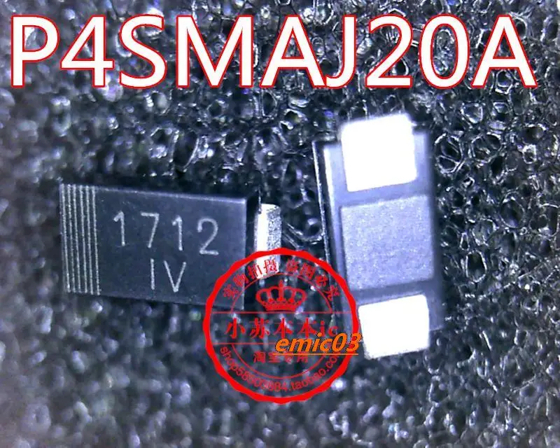 

10pieces P4SMAJ20A BR1337 DO-214AC