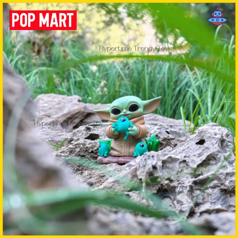 Фото Оригинальные фигурки Popmart Star Wars Grogu из серии Tiny But Mighty, коллекционные игрушки в закрытой упаковке, модные украшения для рабочего стола, подарки-сюрпризы №1