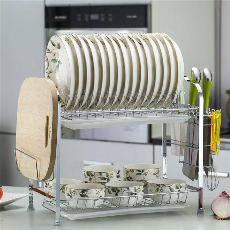 

Kitchen Cutlery Storage Box Shelf Plate Tableware Supplies Storage Rack Knife Rack Cupboard Drain Tray Kitchen Household Items