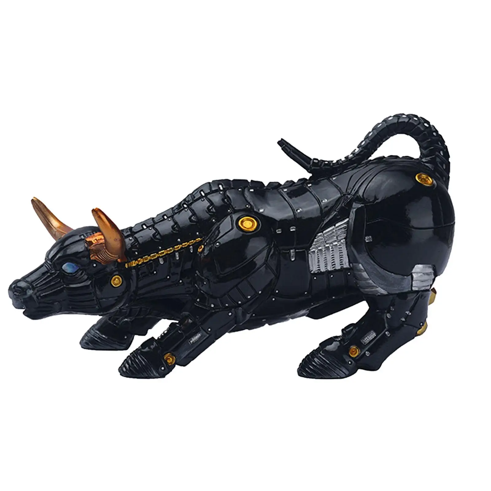 

Mechanical Punk Animals Statue Animal Figurine Animal Figurine Steampunk Bull Sculpture for Outdoor Desk Bedside Garden Bookcase
