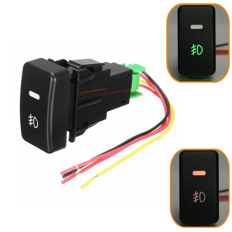 

5 клемм, светодиодный автоматический 3-проводной автомобильный противотуманный фонарь, кнопка включения-выключения противотуманных фар для Honda Civic Accord CRV, индикатор, автомобильные аксессуары