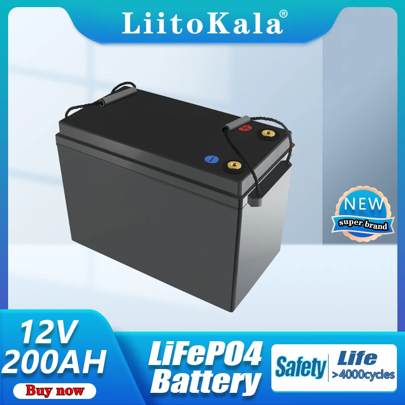 

Аккумулятор LiFePo4 12 В, 12,8 Ач, с аккумулятором А класса А BMS, фосфат лития, в, инвертор для лодок на колесах, солнечный, мощный, ветровой