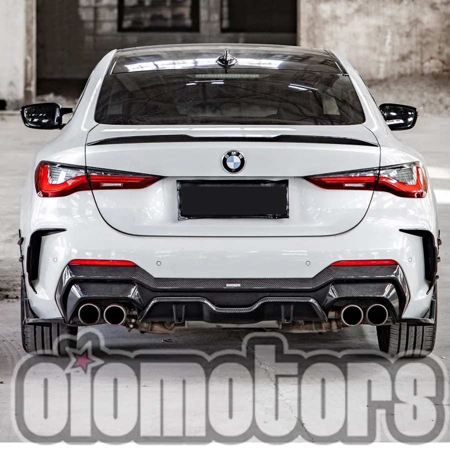 Oiomotors SQ Style сухое углеродное волокно задний диффузор для BMW G22 G23 4 серии 430i M440i