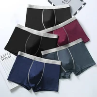 hot%ef%bc%81men underpants contrast color moisture wicking plus size mid waist loose fitting boxer briefs for daily wear