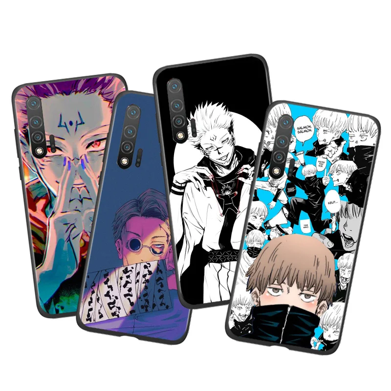 

Cartoon Anime Jujutsu Kaisen For Huawei Nova 9 8i 8 7 6 SE 7i 5T 5i 3i 3e 3 2i Pro Black Silicone Soft Phone Shell Case Capa