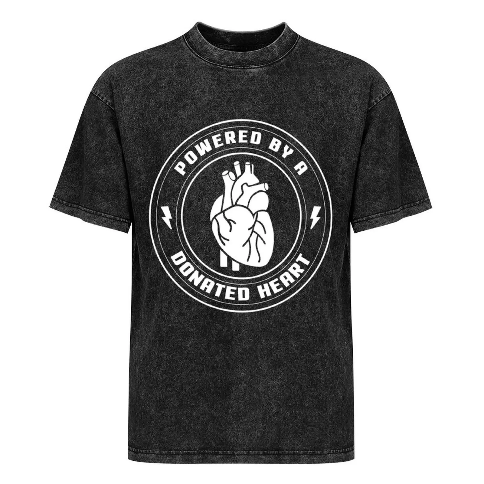 Футболка Powered By A Donated Heart Хлопок