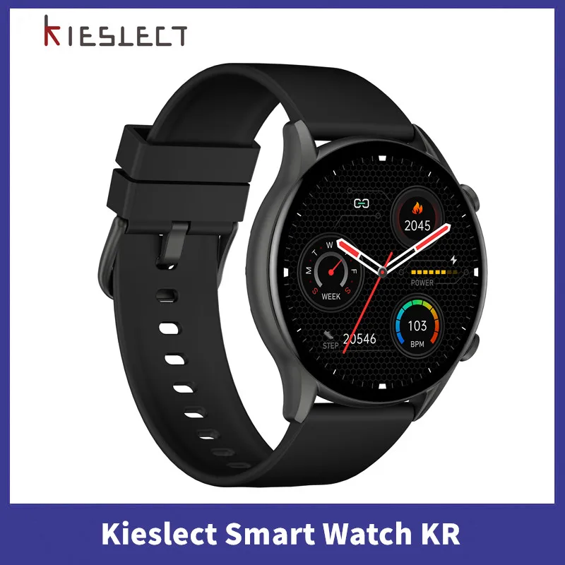 

Kieslect KR Smart Watch Amoled 1.32" Men Bluetooth Phone Calls Smartwatch 280mAh Heart Rate Sleep Monitor Watch for Women