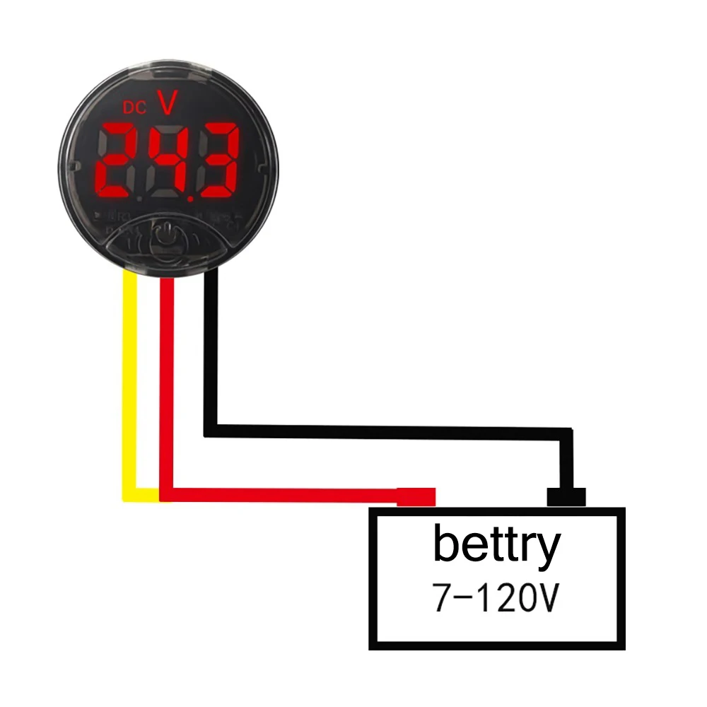 СВЕТОДИОДНЫЙ цифровой дисплей круглый сенсорный Вольтметр постоянного тока