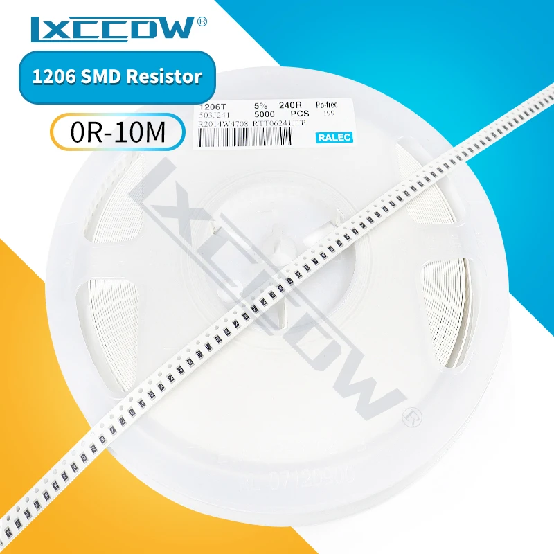 

50Pcs 1206 SMD Resistor 0R ~ 10M 1/2W 0 1 10 100 150 220 330 ohm 1K 2.2K 10K 100K 0R 1R 10R 100R 150R 220R 330R