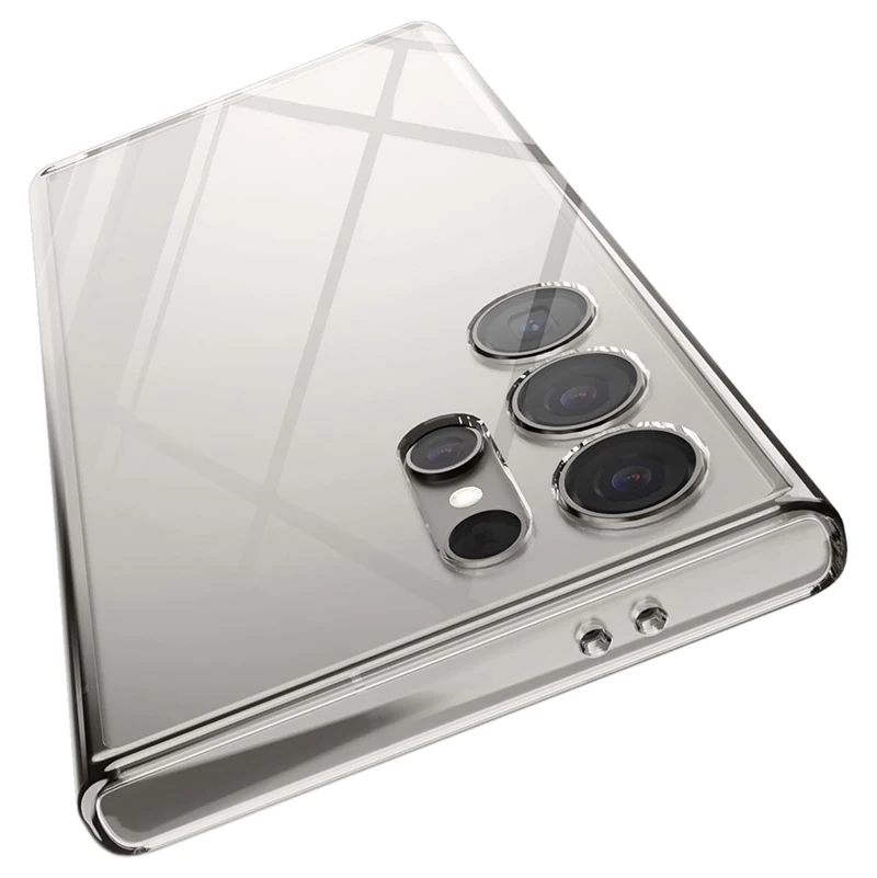 Ultra cienkie, przezroczyste, silikonowe etui z miękkiego TPU do Samsung Galaxy S25 Ultra S24 S23 S21 S20 FE S22 Ultra Plus Bumper Capa Cover Fundas