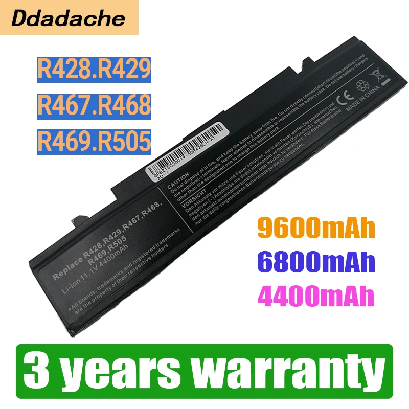 

9600mAh New Laptop Battery for Samsung AA-PB9NS6B AA-PB9NC6B PL9NC6W NP350V5C 355V5C Np300v5a NP550P7C RV508 R428 R528 R460 R580